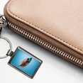 thumbnail image 5 of Feather Pretty Metal Rectangle Keychain, 5 of 7
