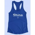 thumbnail image 3 of Shine Be Awesome Star Glitter Racerback Tank Women -Image by Shutterstock, Female Small, 3 of 4