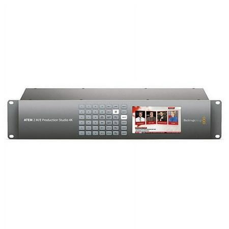 UPC: 9338716002638 | ATEM 2 M/E Production Studio 4K  4 Upstream & 2 Downstream Keyers  22-Input Audio Mixer  20 6G-SDI & 1 HDMI Inputs