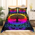 thumbnail image 3 of Life Juego de Funda Nórdica Gradient Rainbow Queen Bedding Sets,Funda Nórdica Galaxy, 3 of 7