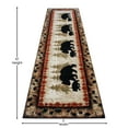 thumbnail image 4 of Masada Rugs Cabin Lodge Area Rug Bear and Cub scene (2 Feet 8 Inch X 10 Feet) Runner, 4 of 6