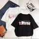 thumbnail image 2 of Korea Kpop BTS Cartoon Pattern Unisex Round Neck Short Sleeve Women's T-Shirtpangjing, 2 of 4