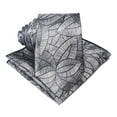 thumbnail image 1 of Cravate Fleurie pour Homme Mode en Polyester, Cravate Fine, Cravate d'Affaires avec Poche et Carré, 1 of 10