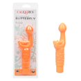 thumbnail image 1 of CalExotics Rechargeable Butterfly Kiss Vibrator, Orange, 1 of 11