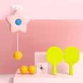 thumbnail image 2 of Entrenador de pelota colgante para tenis de mesa de interior, juguete educativo para interacción entre padres e hijos, color rosa, 2 of 11