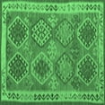 thumbnail image 1 of Ahgly Company Indoor Square Oriental Emerald Green Traditional Area Rugs, 6' Square, 1 of 4