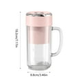 thumbnail image 5 of sdhkgrrt under $5 1Pcs Electric Portable Juicer, Portable Electric Juicer Cup, Rechargeable Blender with Straw for Smoothies, Multifunctional Glass Blending Cup for Juice, 5 of 9