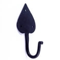 thumbnail image 6 of Renovators Supply Bathroom Hooks for Hanging Bathroom Towel Holder 5.3" Black Spade Shaped Cast Iron Towel Hooks for Bathrooms w/Screws, 6 of 8