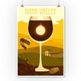 thumbnail image 2 of Napa Valley, California, Wine Glass and Vineyard (9x12 Wall Art Print, Home Decor), 2 of 3