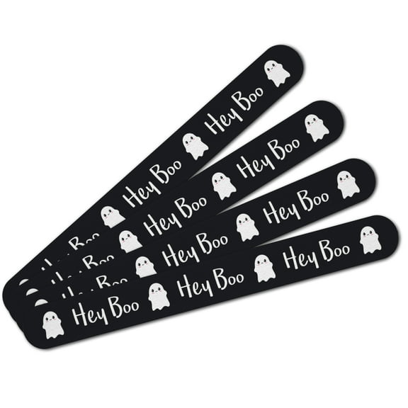 Hey Boo Cute Kawaii Ghost Double-Sided Nail File Emery Board Set 4 Pack