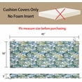 thumbnail image 3 of Magpie Patio Bench Cushion Cover 45x18x3 Inch, NO Insert! Water Resistant UV Protection Outdoor Swing Loveseat Replacement Cover with Zipper-Phoenix Blue, 3 of 7