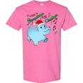 thumbnail image 3 of Inktastic I Want a Hippopotamus for Christmas Hippo in Santa Hat T-Shirt, 3 of 5