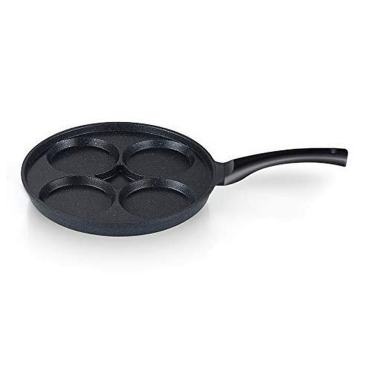 Lumpna 4-Cup Non-Stick Aluminium Frying Pan, Black, 24cm