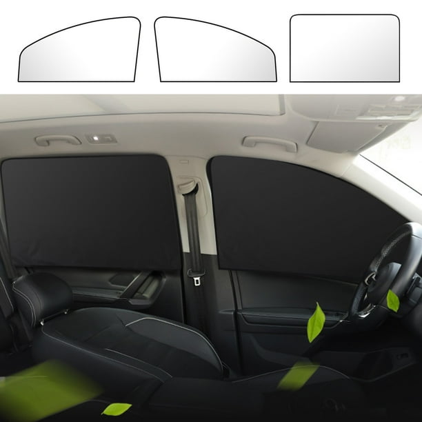 Parasol Magnético para Coche, Cortina Antiluz, para Ventanilla Lateral, Malla para Asiento de Conductor, Auxiliar y Fila Trasera