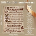 thumbnail image 2 of LHSHID 10th Anniversary Tin Gifts Blanket 10th Wedding Gift for Wife Husband 10 Year Anniversary Wedding Gifts for Him Her Couples 10 Year Anniversary Decorations Blanket 60x80in, 2 of 6