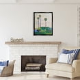 thumbnail image 2 of Stupell Industries Modern Palm Trees Landscape Abstract Painting Black Floater Framed Art Print Wall Art, 25 x 31, 2 of 9