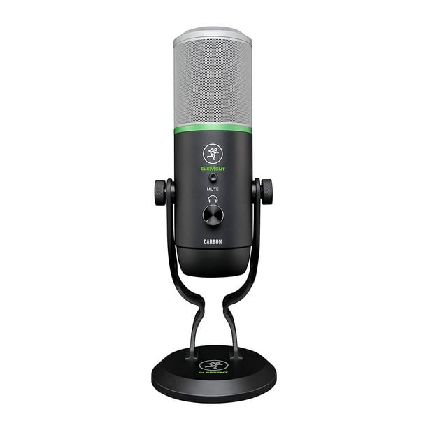 Micrófono Premium de Condensador USB MACKIE Carbon Negro 11x6.81x30.05