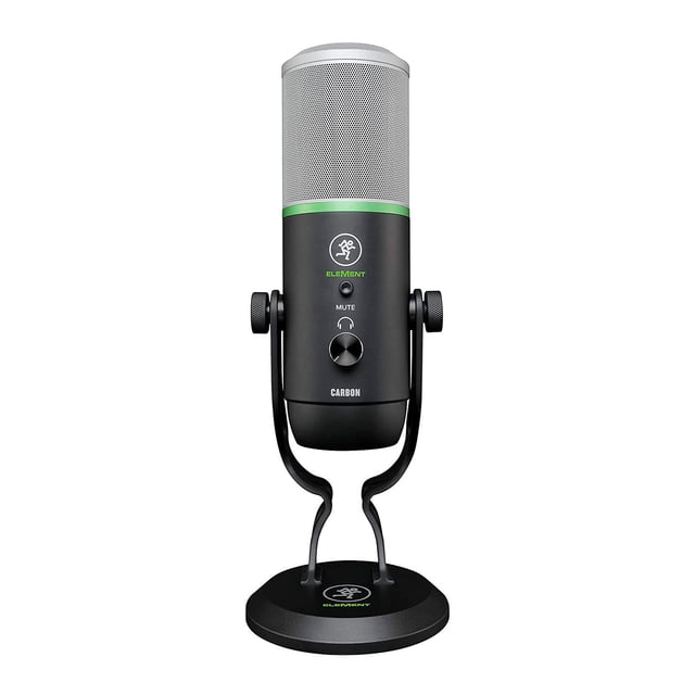 Micrófono Premium de Condensador USB MACKIE Carbon Negro 11x6.81x30.05