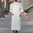 thumbnail image 2 of PMVFHDE mens shirts Arab Middle Loose Fit Long Robe for Casual Everyday Wear, 2 of 9