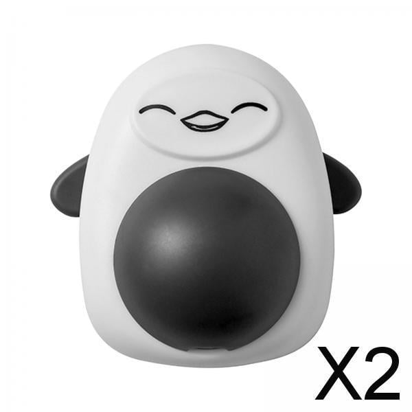 2x Juguete de Bola de Hierba Gatera para Gatos Domésticos, Bolas para Lamer Gatos, Suministros para Mascotas Que Morder , Pingüino Gris Oscur 2 piezas
