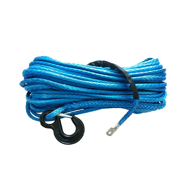 5/16" X 100' Synthetic Winch Line Cable Rope,13400Lbs Synthetic Winch Rope Line Cable With Sheath And Hook For 4WD/ATV/UTV/OFF-ROAD ,Easy to Carry