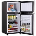 thumbnail image 3 of 2.8 Cu. Ft. 2-Door Mini Fridge with True Top Freezer, Freestanding Compact Refrigerator with LED Light, 3 of 10