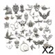 thumbnail image 1 of Conjunto de 100 Unidades de Accesorios Plateados para Crear Manualidades 2 piezas, 1 of 8