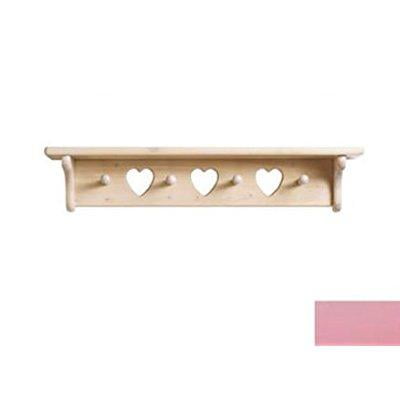 Colorado Heart - little colorado peg shelf with heart cutout, soft pink
