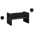 thumbnail image 2 of Meridian Furniture Waverly Black Bench, 2 of 8