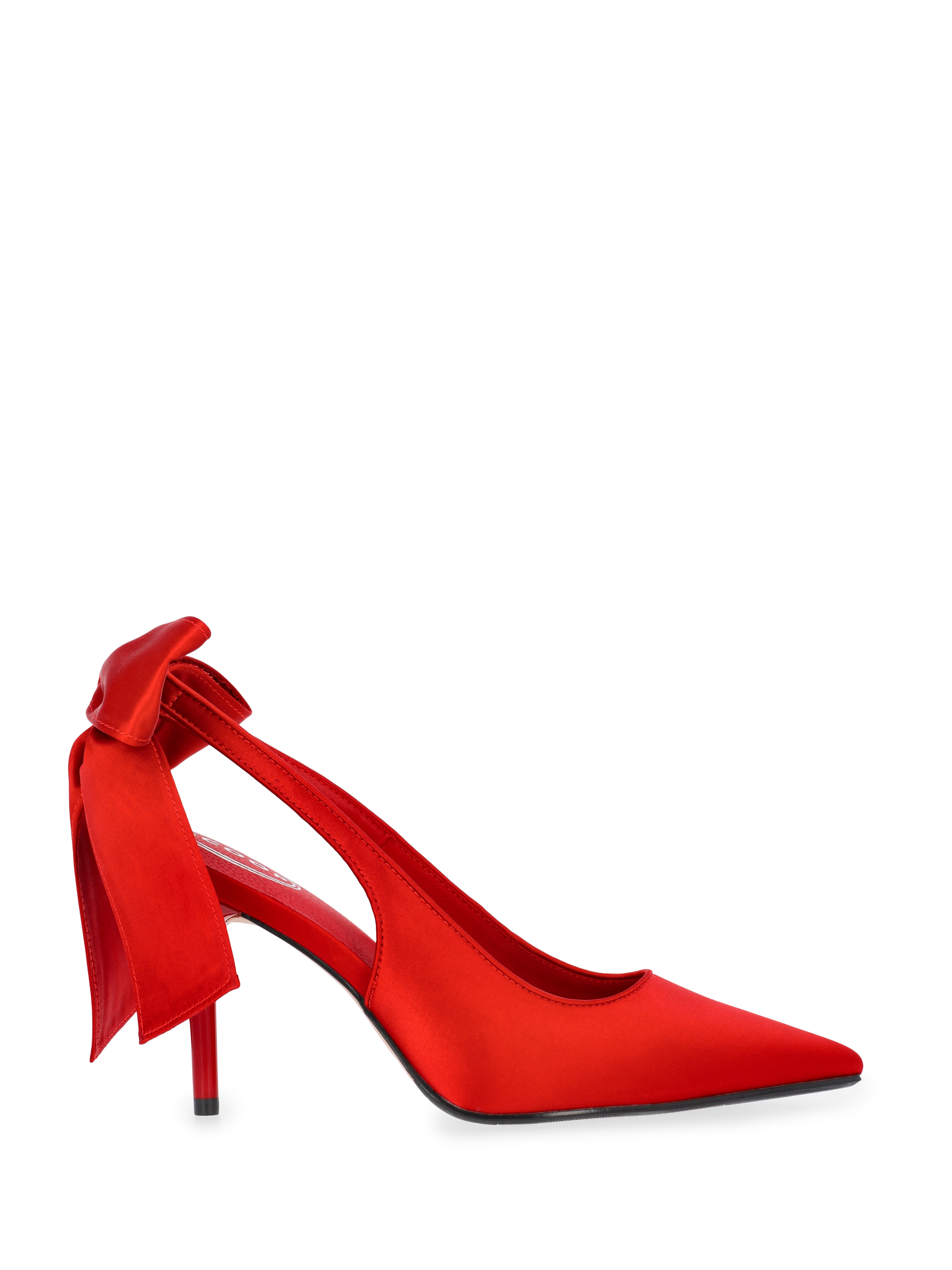 Scoop Women's Satin Slingback Heels with Bow