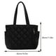 thumbnail image 3 of Bolso Mano Acolchado Con Diamantes para Mujer Bolso Compras Cruzado Informal (negro), 3 of 9