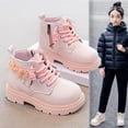 thumbnail image 2 of hopeusnice Kids Short Boots Lace Up Closure Soft Sole Lightweight Design Breathable Insole Ideal For Playdates Outdoor Walks Pink 2 Years, 2 of 7