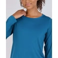 thumbnail image 3 of Real Essentials 4 Pack: Women's Dry-Fit Tech Stretch Long-Sleeve Athletic Workout T-Shirt (Available in Plus Size), 3 of 7