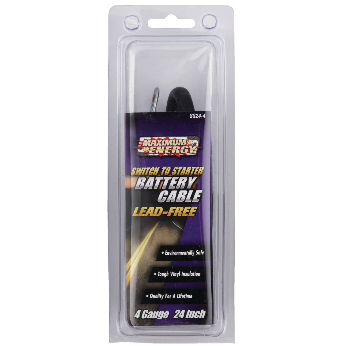 EverStart 4 Gauge Switch to Starter Battery Cable, 24", SS24-4