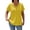 Yellow, variant on Yievot Women's Textured Short Sleeve Blouse Crewneck Button Down Tunic Top Casual Summer Shirt