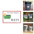 thumbnail image 1 of Dumpster Fire Countdown Sticker Humorous Everyday Chaos Desk Accessories Labels Organization, 1 of 5