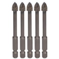 thumbnail image 4 of Han Tools, 5 piezas Broca cruzada Vástago hexagonal Broca cruzada Brocas para azulejos Funcionamiento suave NikouMX herramienta, 4 of 8