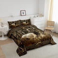 thumbnail image 2 of Erosebridal Rustic Deer Comforter Set for Cabin Lodge Vintage Elk Moose Antlers Bedding Set Queen Size Farmhouse Woodland Quilt Hunting Animal Duvet Insert with 2 Pillowcase Home Room Decor, 2 of 6