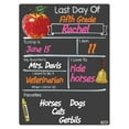 thumbnail image 3 of Cohas Basic First and Last Day of School Milestone Chalkboards, 9 by 12 inches, 3 Bright Markers, 3 of 7