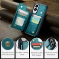 thumbnail image 3 of Allytechgroup Wallet Case for Samsung Galaxy S25 Edge with Credit Card Holder, [RFID Blocking] [Camera Screen Protection] PU Leather Magnetic Clasp Kickstand Shockproof Protective Case, Blue, 3 of 9