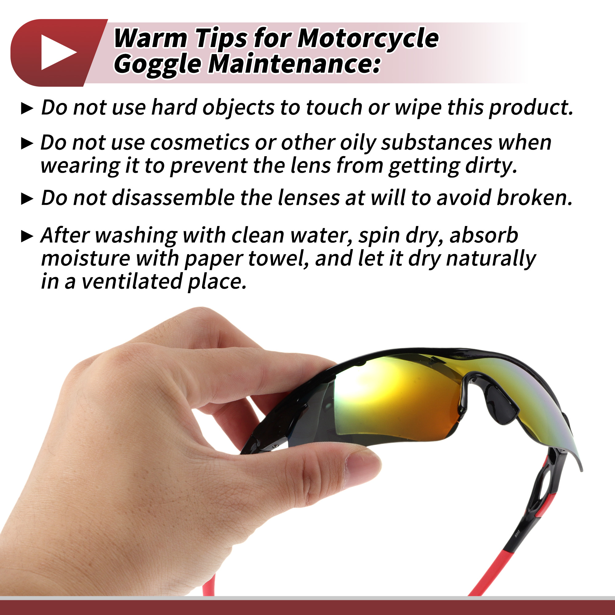 Unique Bargains 1 Set Motorcycle Riding Goggles PC Tri-acetel Cellulose Outdoor Sports Sunglasses for Motocross Dirt Bike ATV Purple Silver Tone Lens Red Black Frame