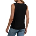 thumbnail image 4 of Fantaslook Dressy Tank Tops for Women Keyhole Pleated Sleeveless Blouses Business Casual Tops Work Shirts, 4 of 10