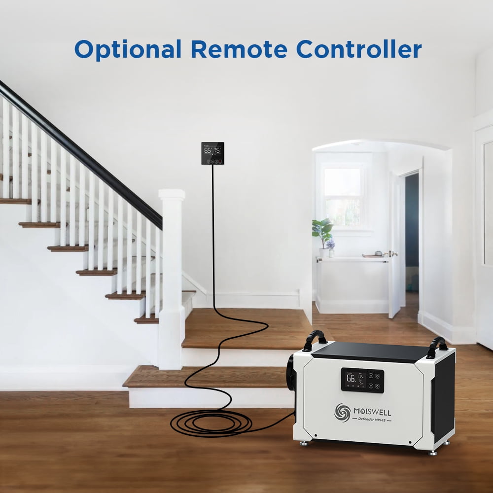 Moiswell 155 Pint Commercial Dehumidifier with Pump – Energy Star Certified for Basements & Crawl Space