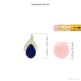 thumbnail image 3 of ANGARA Natural Solitaire Pear-Shaped Blue Sapphire Flame Pendant in 14K Yellow Gold for Women (Size-6x4mm) | September Birthstone, Anniversary, Jewelry Gift for Women | Natural Blue Sapphire Necklace, 3 of 7