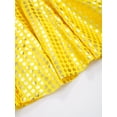 thumbnail image 5 of Alvivi Kids Girls Shiny Sequins Pleated Skirt Summer Breathable A-Line Skirts Ballet Dance Party Costume Gold 3-4, 5 of 6