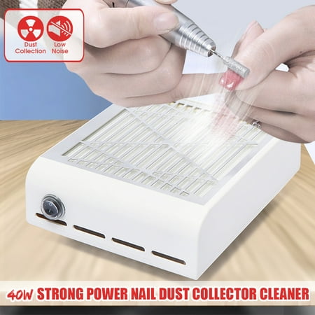 Nail Art Dust Suction Collector Manicure Machine UV Gel 40W Nail Vacuum (Best Nail Dust Collector)
