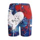 thumbnail image 4 of Pantalones Cortos de Yoga para Mujeres, Leggings de Yoga Impresas, Pantalones Activos Deportivos de Gimnasio de Ejercicio, 4 of 5