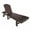 Dark Brown, variant on Laguna Adirondack Poly Reclining Chaise Lounge With Wheels, Red