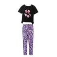 thumbnail image 5 of Toddler Girl Summer Clothes Outfit For 2-3 Years Girls Fashionable And Comfortable Set Short Sleeved Cartoon Print Top Pants Casual Two Piece Set O Children's Day Gift 2PCS Set, 5 of 5