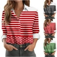 thumbnail image 2 of Utoimkio Button Down Shirts for Women Long Sleeve Regular Fit Stretch Work Blouses Tops for Women, 2 of 4